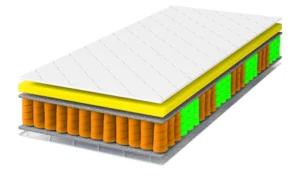 Materac dziecięcy kieszeniowy Borys Active 11 cm jednoosobowy z pokrowcem