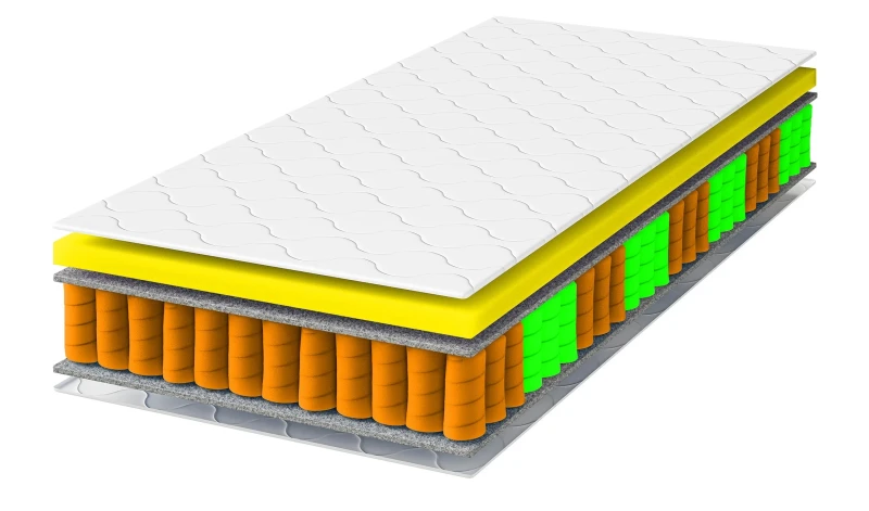 Materac dziecięcy kieszeniowy Borys Active 11 cm jednoosobowy z pokrowcem