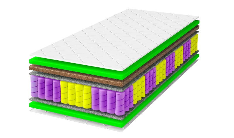 Materac kieszeniowy 26 cm Prestige Kokos wygodny z pokrowcem H4/H5