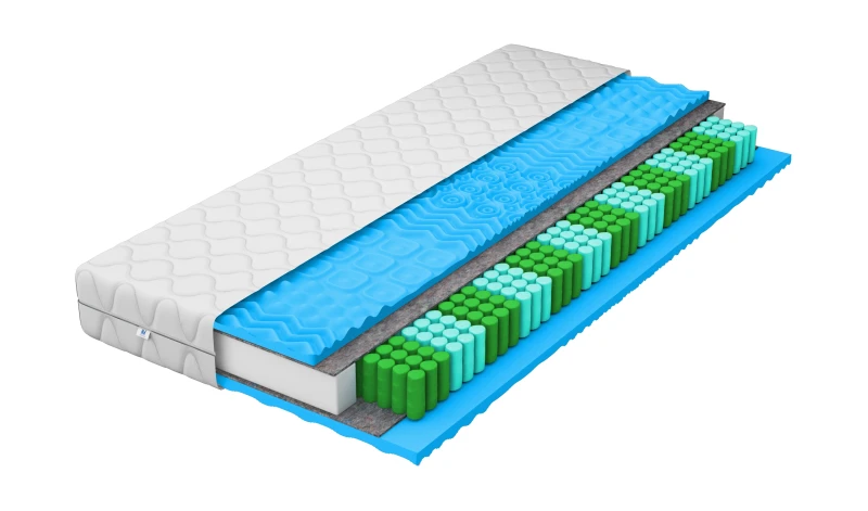 Materac masujący kieszeniowy 15 cm SUPER MICK wygodny z pokrowcem
