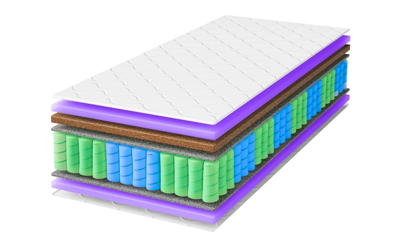 Materac sprężynowy 26 cm SUPER Prestige Kokos do sypialni