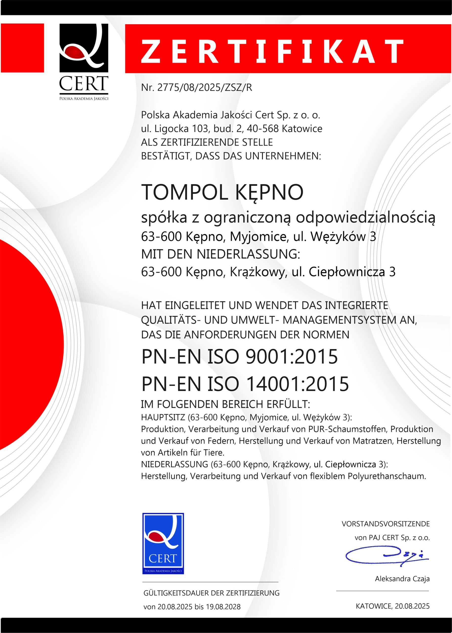 certyficate image