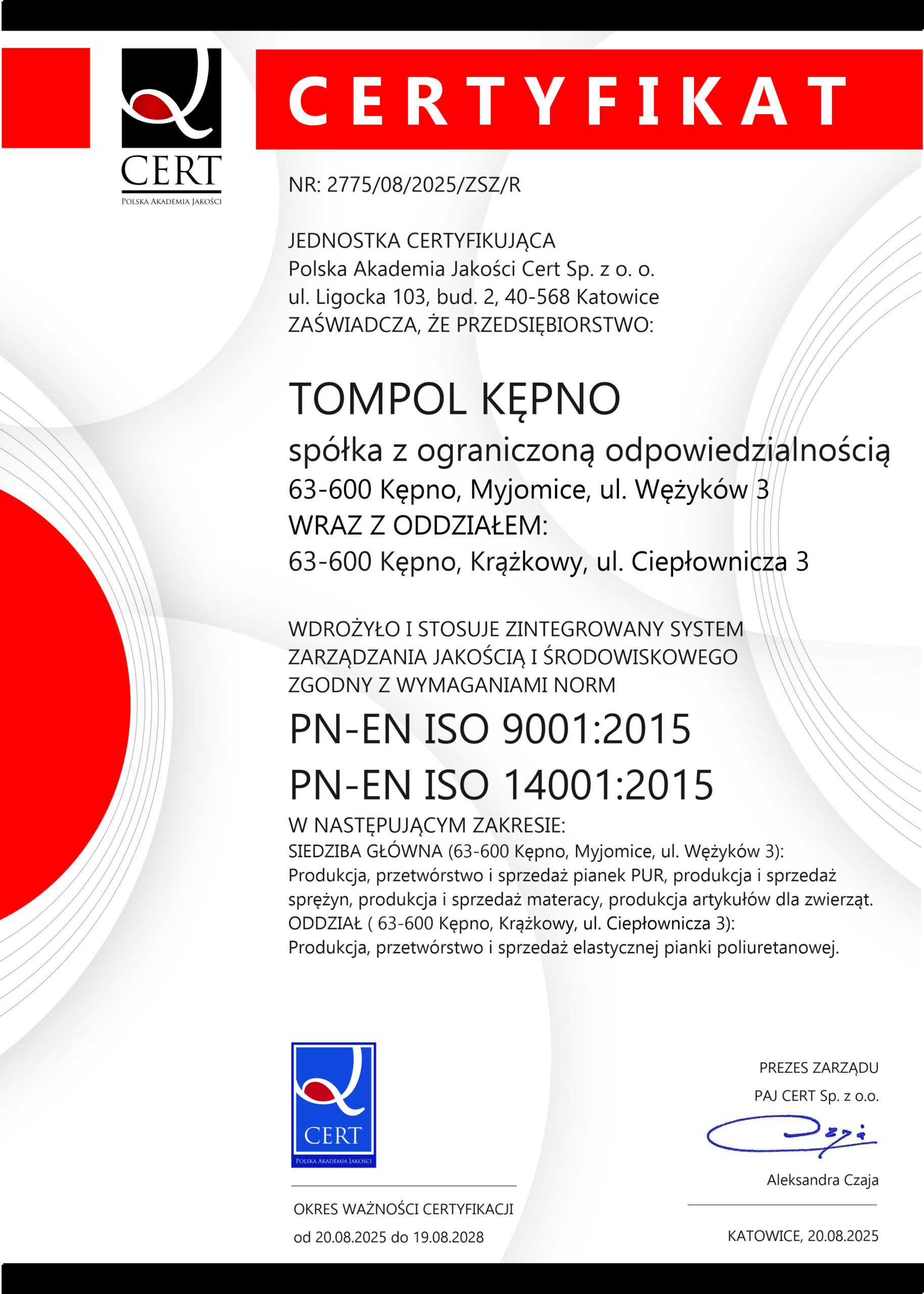 certyficate image